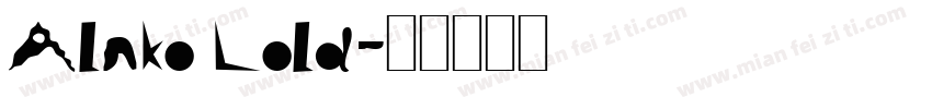 Alako Lold字体转换